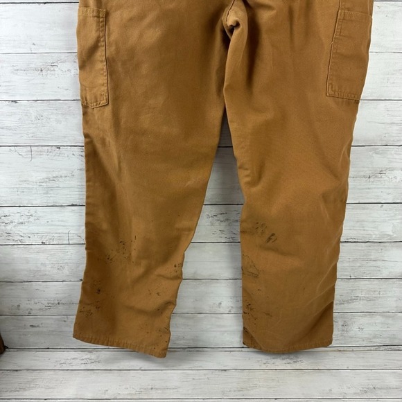Carhartt 383-51 Pants Mens 38x32 Brown Dungaree Fit Workwear Carpenter Work‎ - Picture 11 of 15